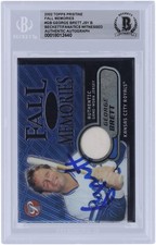 George Brett Royals Signed 2002 Topps Pristine Memories #FM-GB #/1000 BAS Card