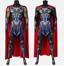 Thor Love And Thunder Cosplay Costume Halloween 3D Printing Outfit Bodysuit Cape