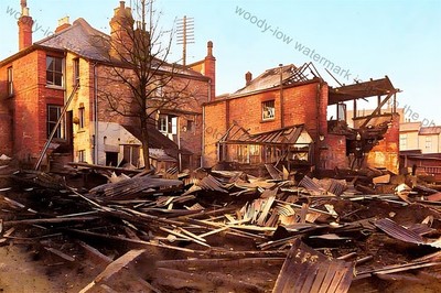 IWC1246 - Isle of Wight - Great Fire in 1907 Micham Motorworks Cowes - print 6x4
