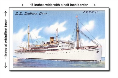Florida 1940s - S.S. Southern Cross - 11x17 Poster