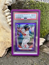 2014 Bowman Prospects Chrome Purple Refractors /199 Mookie Betts PSA 10