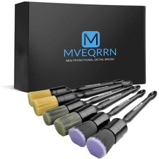 MVEQRRN 6pcs Car Detailing Brush Set-2pcs Boars Hair Car Detailing Brushes,2...