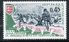 France N°1799 - Débarquement en Normandie  - 1974