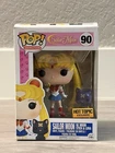 Funko Pop! SAILOR MOON w/ MOON STICK & LUNA #90 Hot Topic Exclusive Vaulted NIB