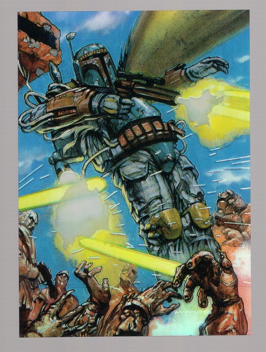 1996 Topps Star Wars Finest Imperals & Affiliates Refractor #34 Boba Fett