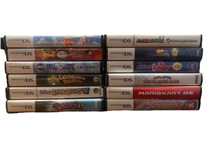 Nintendo DS Case Only Lot - 12 Total, Most Missing Manuals Read DESC