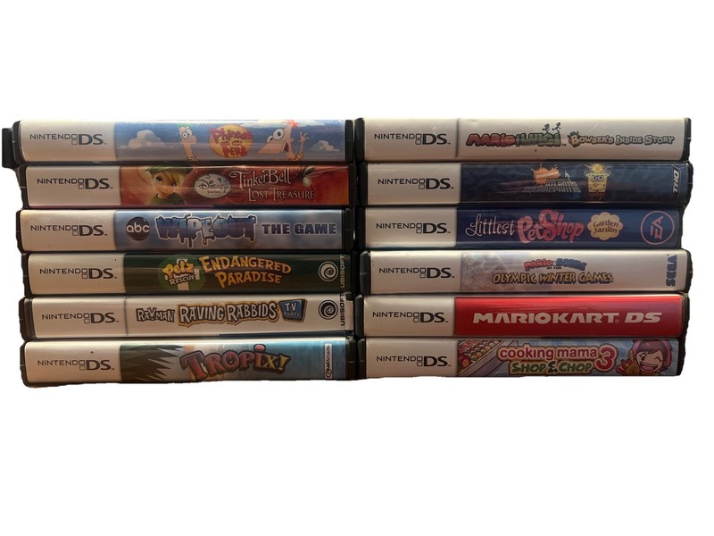Nintendo DS Case Only Lot - 12 Total, Most Missing Manuals Read DESC