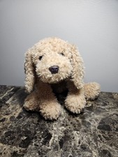 GUND Puddles Puppy Dog Plush Toy Red Collar Floppy 12"