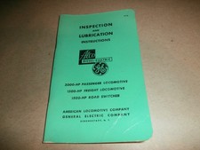 Alco Ge Locomotive Lubrication Inspection Manual 2000 Hp Passenger 1500 Freight