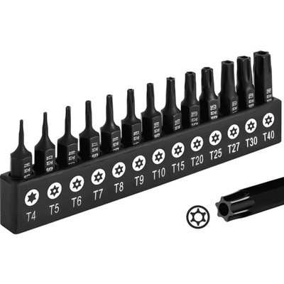 Torx Bit Set 13-teilig T4 T5 T6 T7 T8 T9 T10 T15 T20 T25 T27 T30 T40 Schrauber