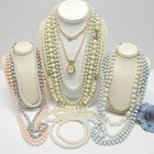 VINTAGE TO NOW FAUX PEARL BEAD NECKLACE LOT, FASHION/COSTUME JEWELRY LOT