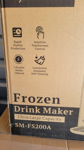 SLUSHY MACHINE MAKER 68 Oz. CyberChill FROZEN DRINK SLUSHIE WINE BEER 5 Settings - Picture 7 of 9