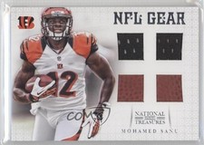 2012 Panini National Treasures NFL Gear Quad Materials 6/25 Mohamed Sanu #9 0o9