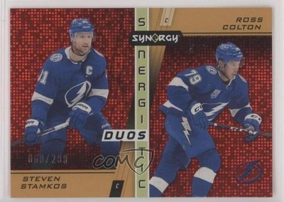 2021-22 Upper Deck Synergy Red 60/299 Steven Stamkos Ross Colton #SD-4 RC 01ks
