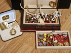 Vintage Costume Jewelry Lot  with box over 20 Pieces.  Comes With Beautiful Box!