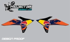 250/350/450Sxf - REDBULL KTM SHROUD GRAPHICS DECALS KIT 21mil Thick