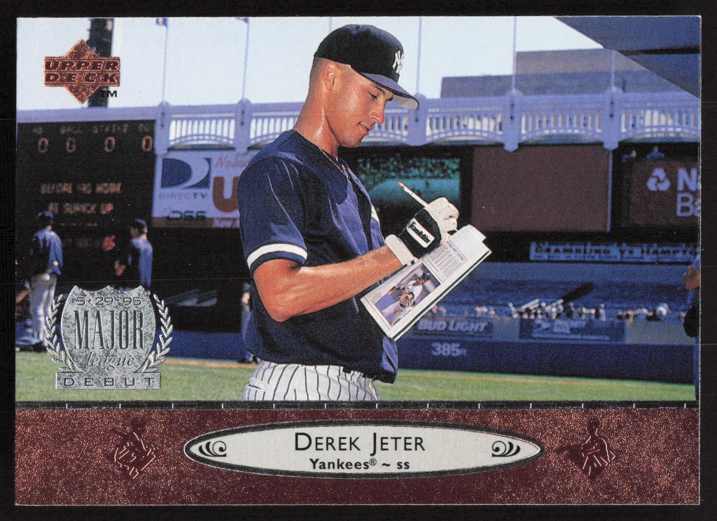 1997 Upper Deck 1996 Award Winner Jumbos #18 Derek Jeter