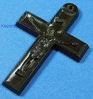 Vintage WW2 Bakelite Pledge Of Victory Crucifix Cross Pendant Military Issue