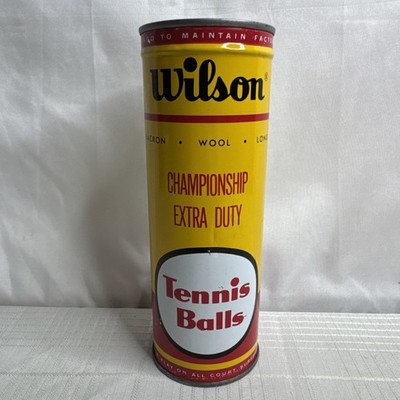 Wilson Tennis Balls Championship Extra Duty VINTAGE FACTORY SEALED MISSING KEY