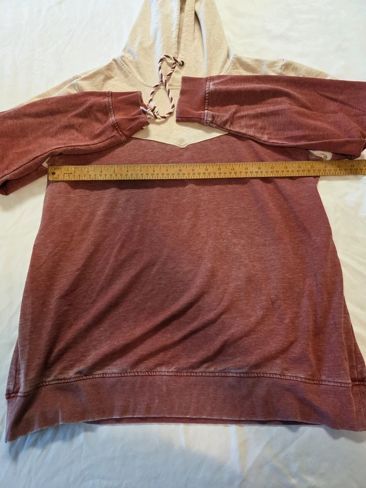 Женская толстовка с капюшоном Maurice's XXL красно-белая осень зима повседневная леденящая кровь - Изображение 2 из 4