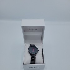 Nine West Women's Gunmetal Bracelet Watch NW/2435PRGY