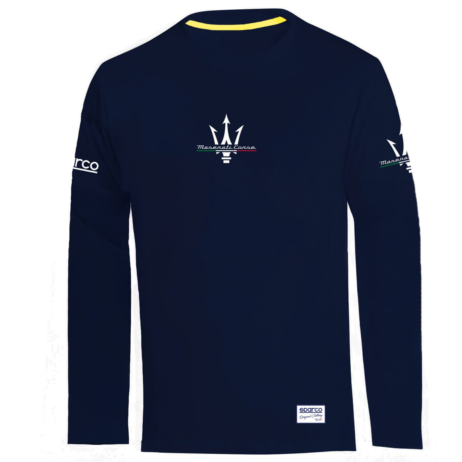 ¡Nuevo! 2026 Camiseta Sparco MASERATI CORSE Hombre Manga Larga Top Oficial Genuina