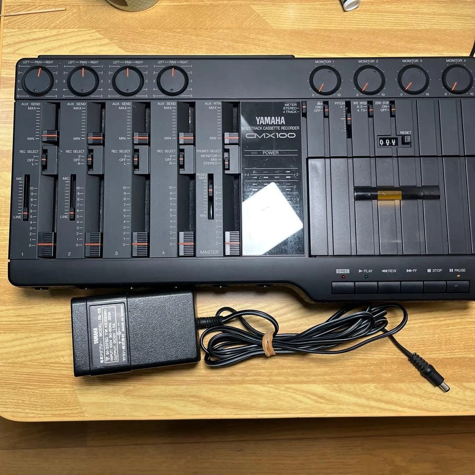 YAMAHA CMX100 Multitrack Cassette Recorder multi track Tested w/Power Cable Used - Image 2 of 4