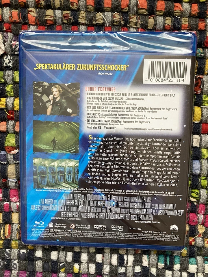 Event Horizon Blu Ray New Sealed (Contains Graphic Horror) - Image 2 of 4