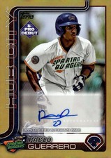 PABLO GUERRERO RC AUTO 2025 Topps Pro Debut Autographs /50 Gold Foil # ID:152679
