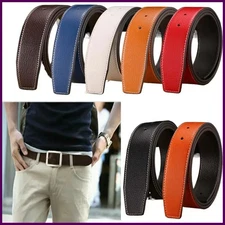 3.7cm Luxury Replace Strap Durable Trouser Jeans Belt Decor Waistband No Buckle