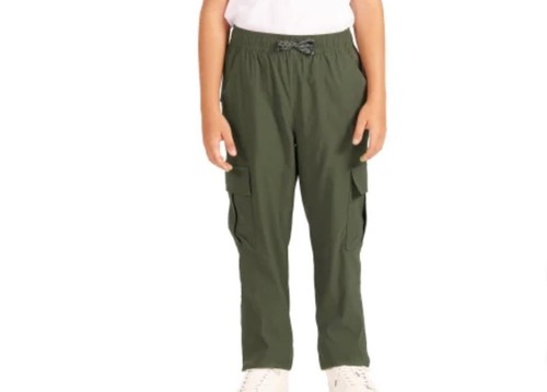 Gerry Youth Boys Tricot Lined Pant w/Cargo Pockets, Green Dark Olive, S-7/8 - Picture 2 of 2