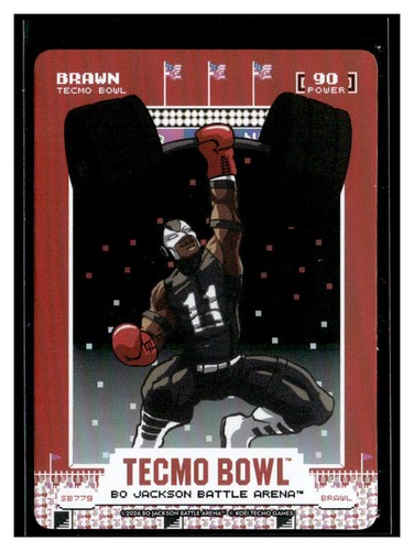 Bo Jackson Battle Arena Tecmo #SB779 Brawn AJ Brown Scoreboard Brawl