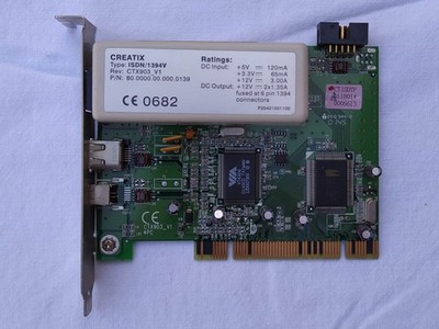 CREATIX Faxmodem 56k CTX903_V1 1394V firewire card PCI vintage PC - Version 1