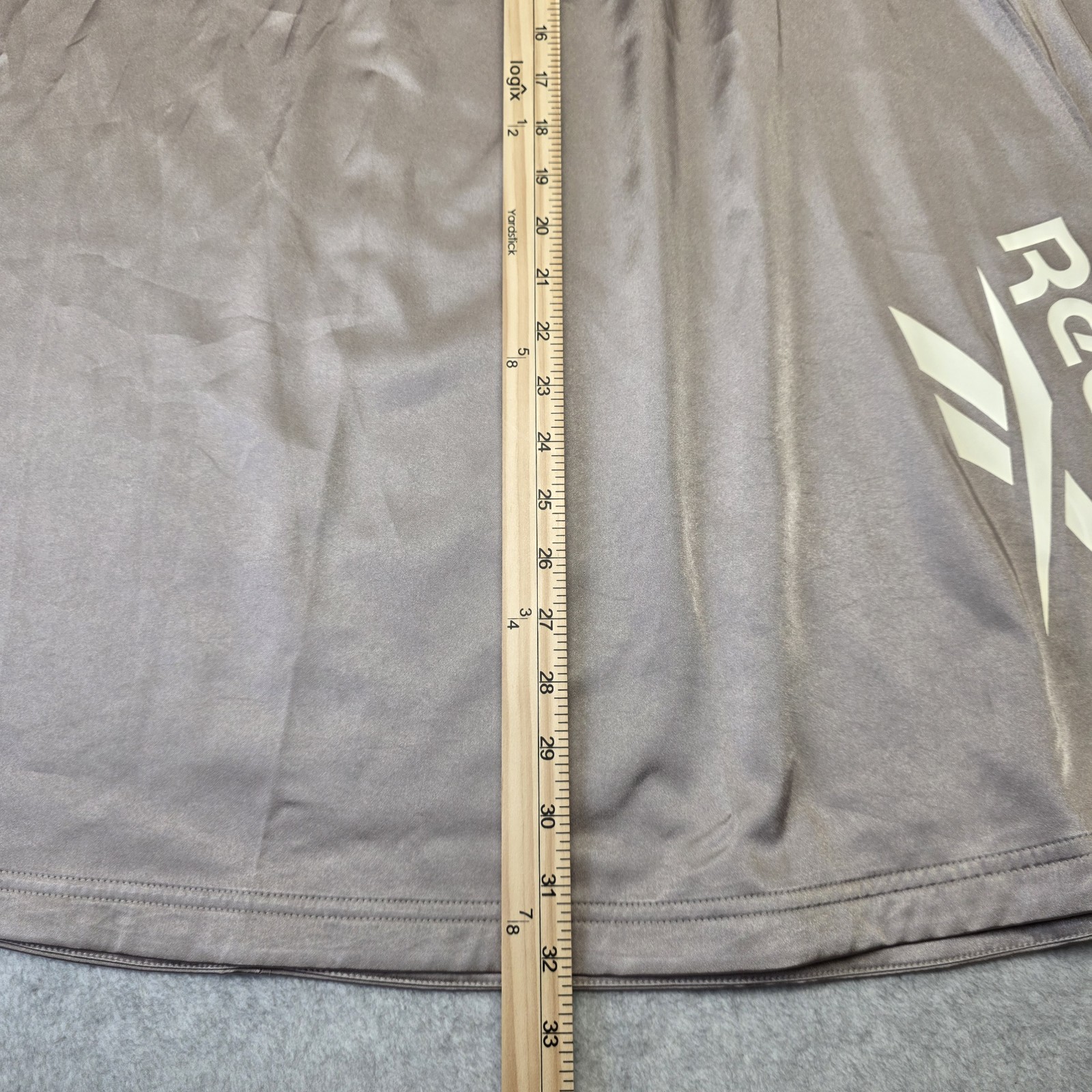 Reebok Womens Classic Solid Midi Skirt Beige Large A-line Athleisure Monochrome image 6