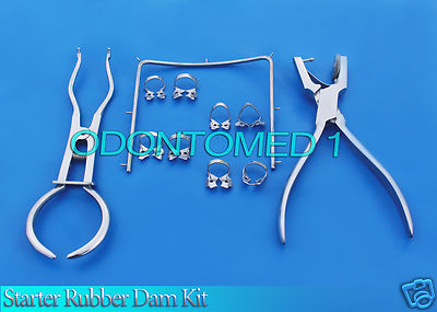Starter Rubber Dam Kit of 43 Dental Surgical Instruments DN-591