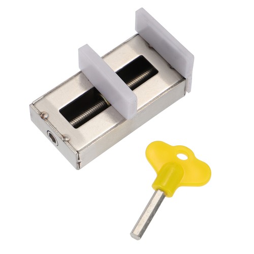 2 Pcs Anti-theft Locks on Doors and Windows Sash Stopper Sliding Safety Child