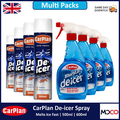 CarPlan Autofenster Windschutzscheibe Lock De Icer Spray Frostschutz Eisschaber