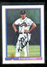 1991 BOWMAN AUTOGRAPH/SIGNED #590 RYAN KLESKO (R) NRMINT E021560 