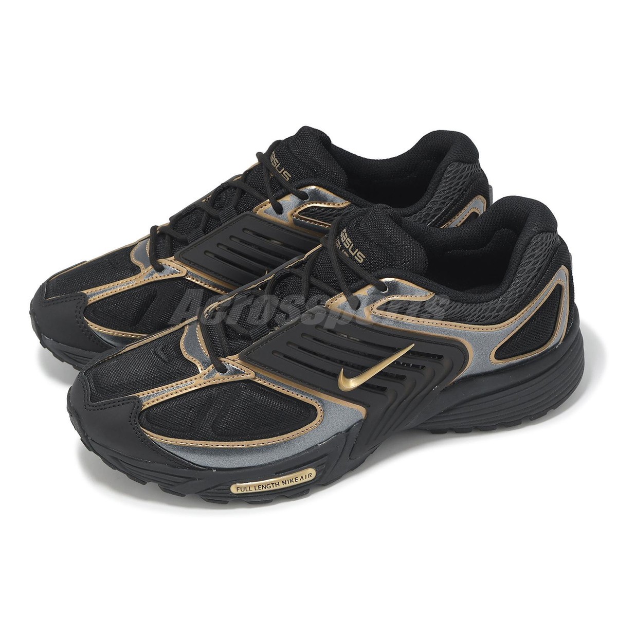 Nike Air Pegasus Wave PRM Black Metallic Gold Men Casual