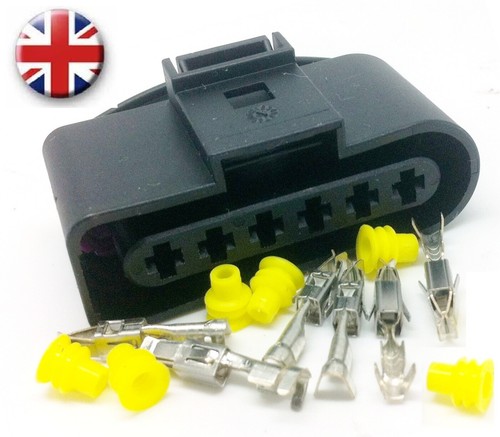 1J0973726 VW Audi Skoda 6 Pin Conector Plug 1J0 973 726 Reino Unido + Terminales Sello | eBay