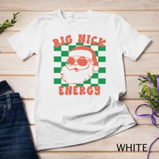 Retro Groovy Big Nick Santa Energy Christmas Trendy T-Shirt Unisex T-shirt