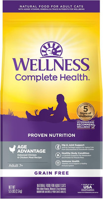 Complete Health Natural Grain-Free Age Advantage Senior Dry Cat Food, Deboned Ch