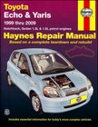 TOYOTA YARIS MANUAL ECHO SERVICE REPAIR SHOP BOOK HAYNES VITZ CHILTON WORKSHOP