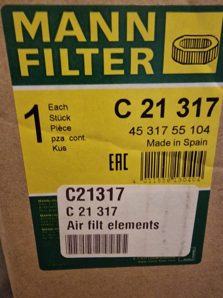 MANN-FILTER AIR FILTER C21317 for tractors combines bulldozers JOHN DEER AR36044 - Image 3 of 4