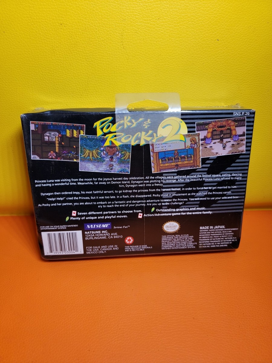 Pocky & Rocky 2 (Nintendo SNES, 1995) for sale online | eBay Pocky & Rocky 2 (Nintendo SNES, 1995) for sale online | eBay