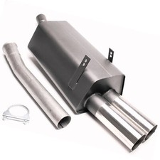 TA Sportauspuff 2x76mm scharf für BMW E36 6-Zylinder + ABE