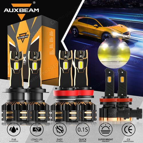CANBUS LED Headlight Hi/Lo Beam White/Fog Yellow For Mazda MX-5 Miata 2006-2014 - Picture 17 of 17