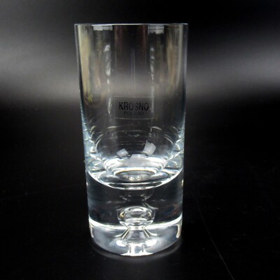 Krosno Poland Trinkglas Serie Legend? Crate & Barrel? Luftblase Bubble 9,3cm