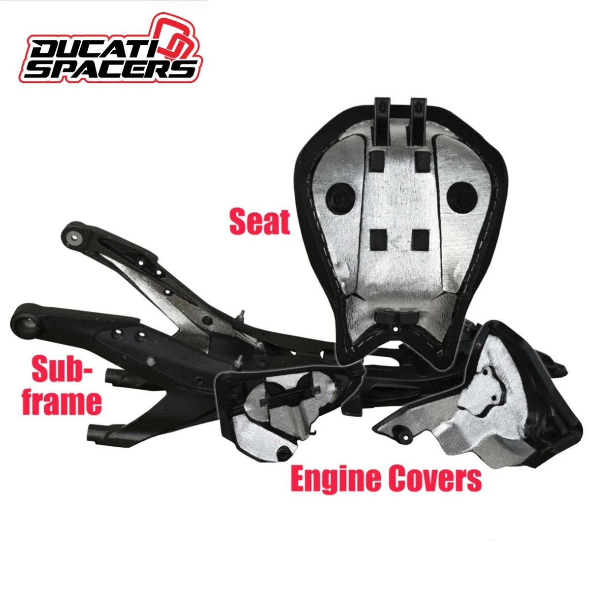 Ducati V2 Panigale Heat Shield Kit - All Models 750122886425 | eBay