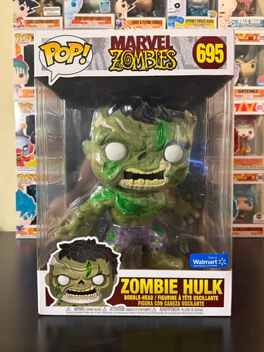 Funko Pop - Marvel Zombies - Jumbo 10" Zombie Hulk #695 - Exclusivo de Walmart